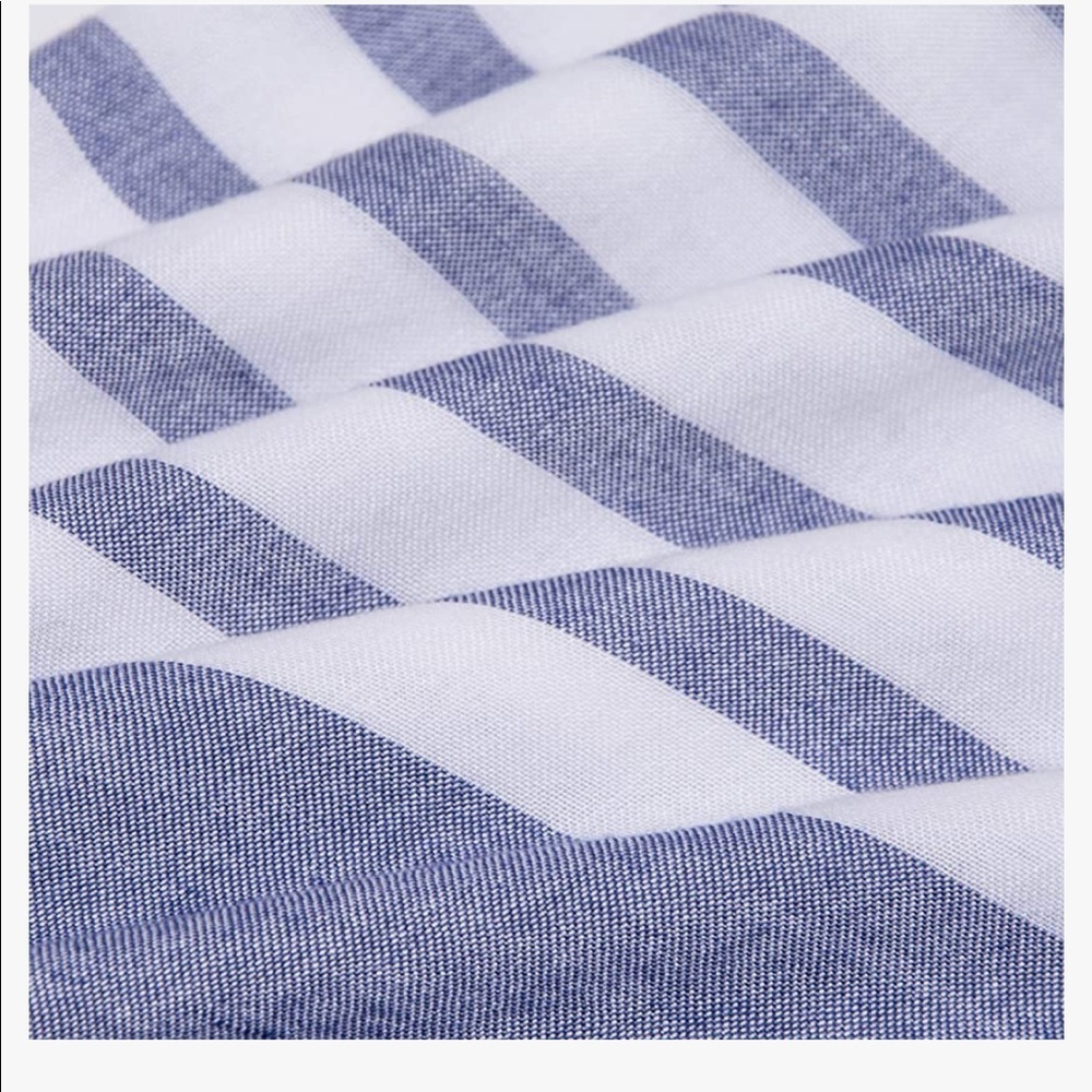 Isaac Mizrahi Gray and White Stripe Kimono - Picture 7 of 14